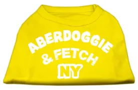 Aberdoggie NY Screenprint Shirts Yellow Med (12)