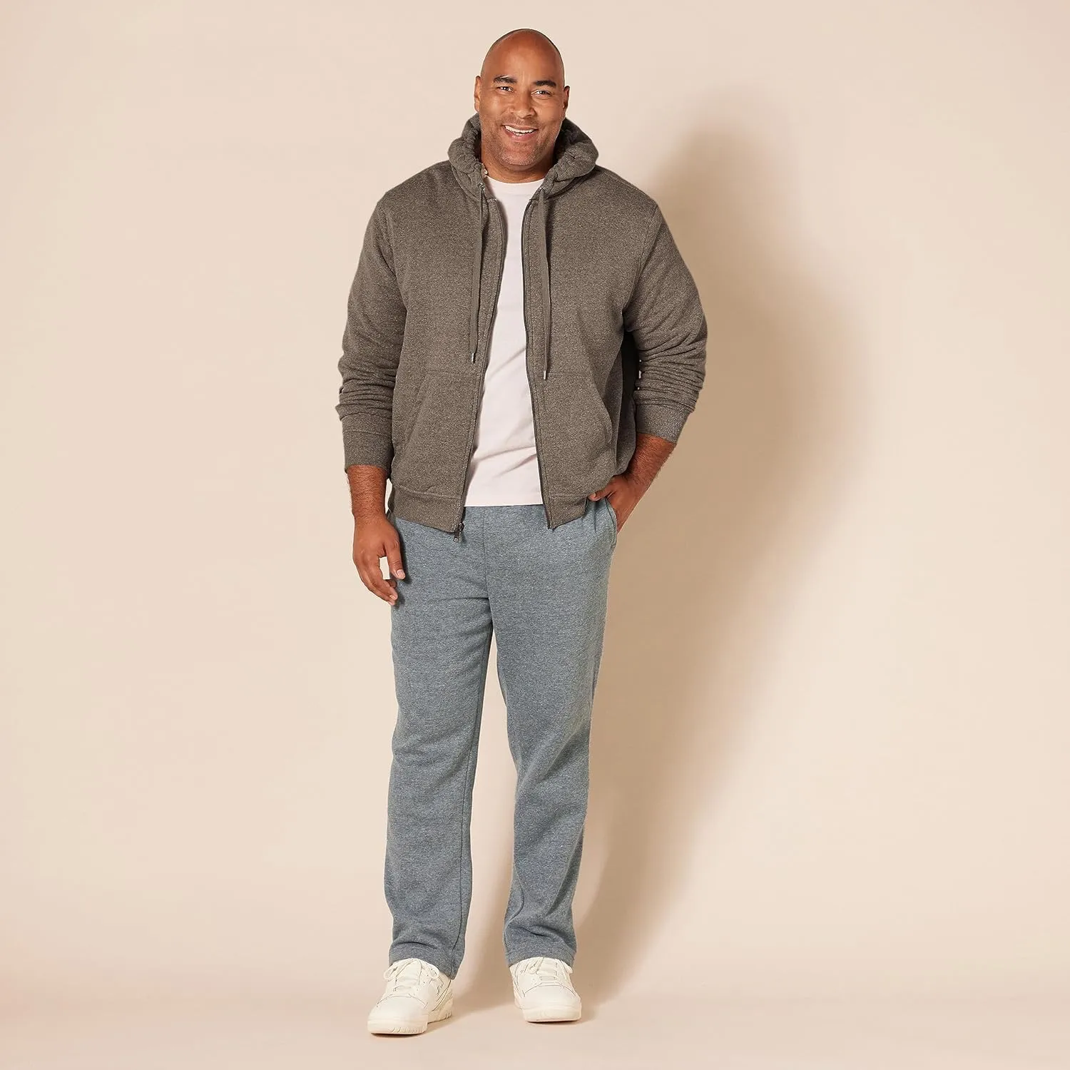 Amazon Essentials Hoodie For Men, Sherpa-Lined Full-Zip Fleece Sweatshirt