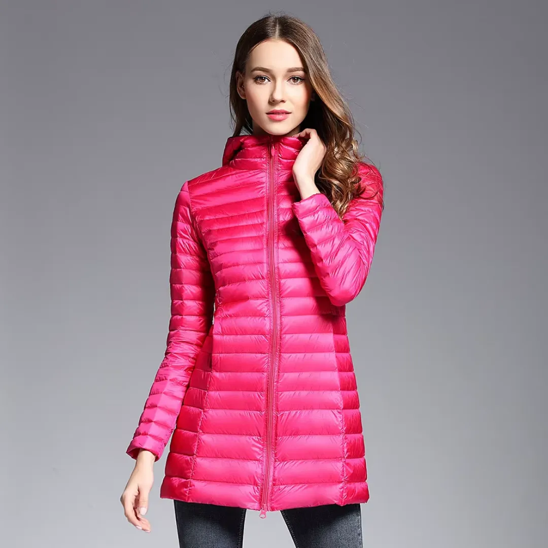 AMELIA | Slim Long Down Jacket