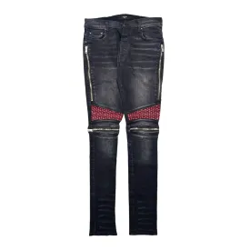 Amiri MX2 Velvet PJ Jeans Aged Black