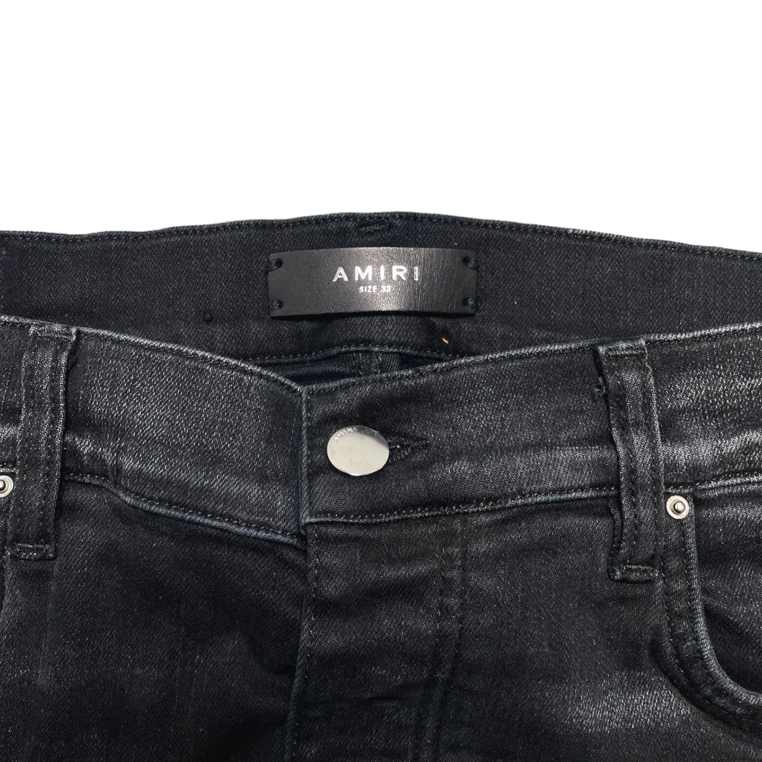 Amiri MX2 Velvet PJ Jeans Aged Black