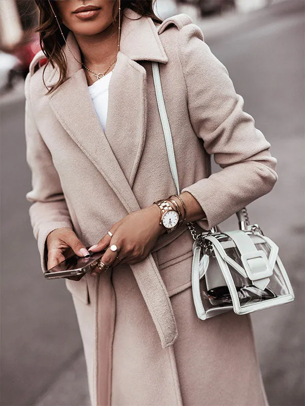 Belted Maxi Woolen Coat