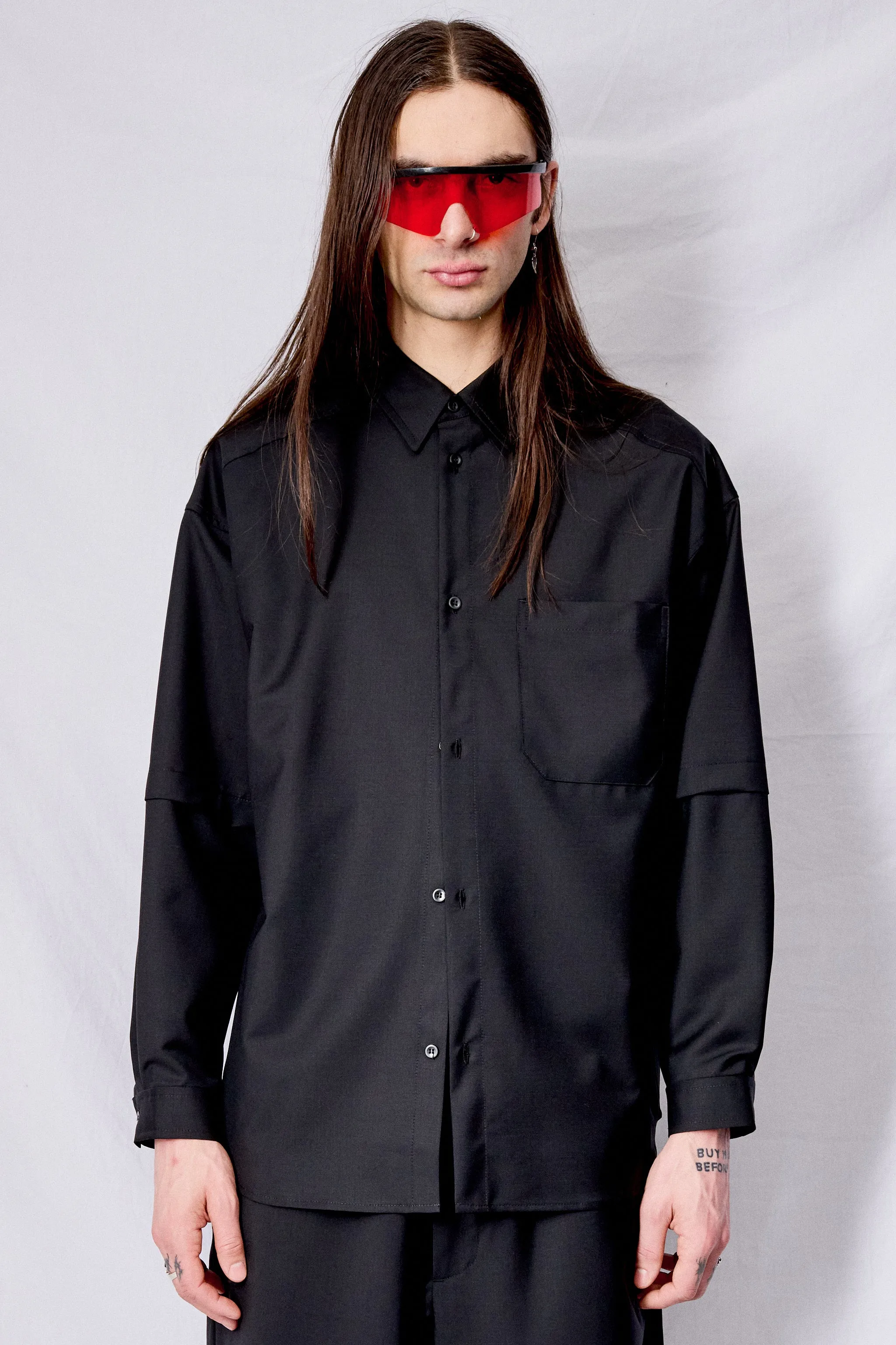 Black Layered Shirt