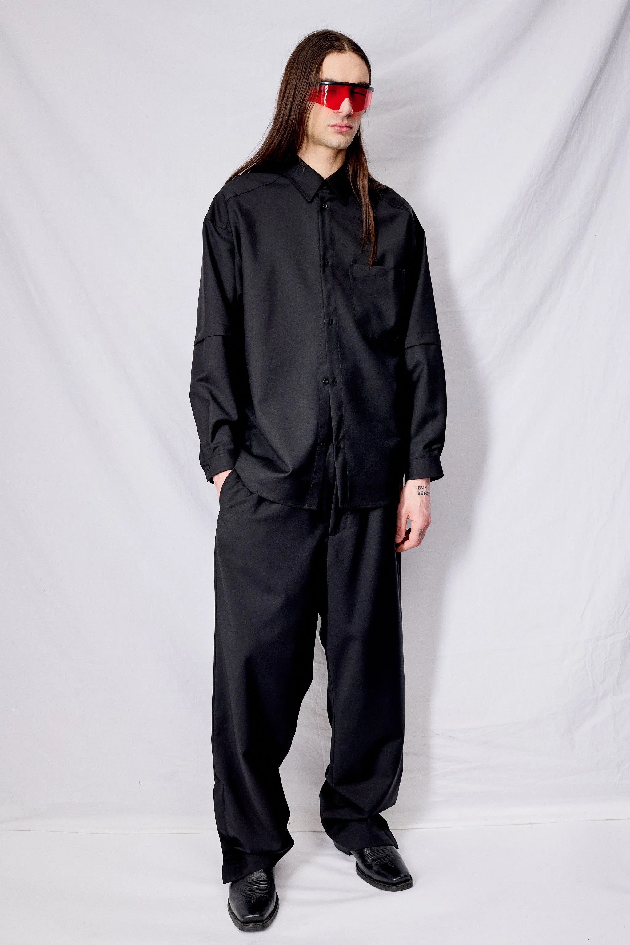 Black Layered Shirt