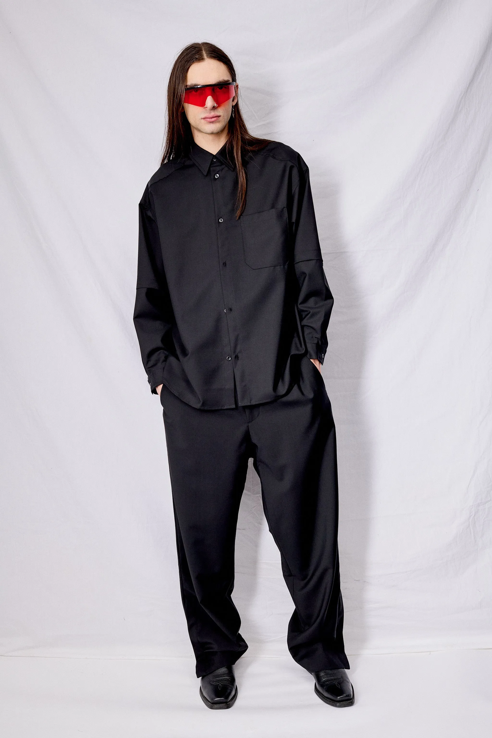 Black Layered Shirt