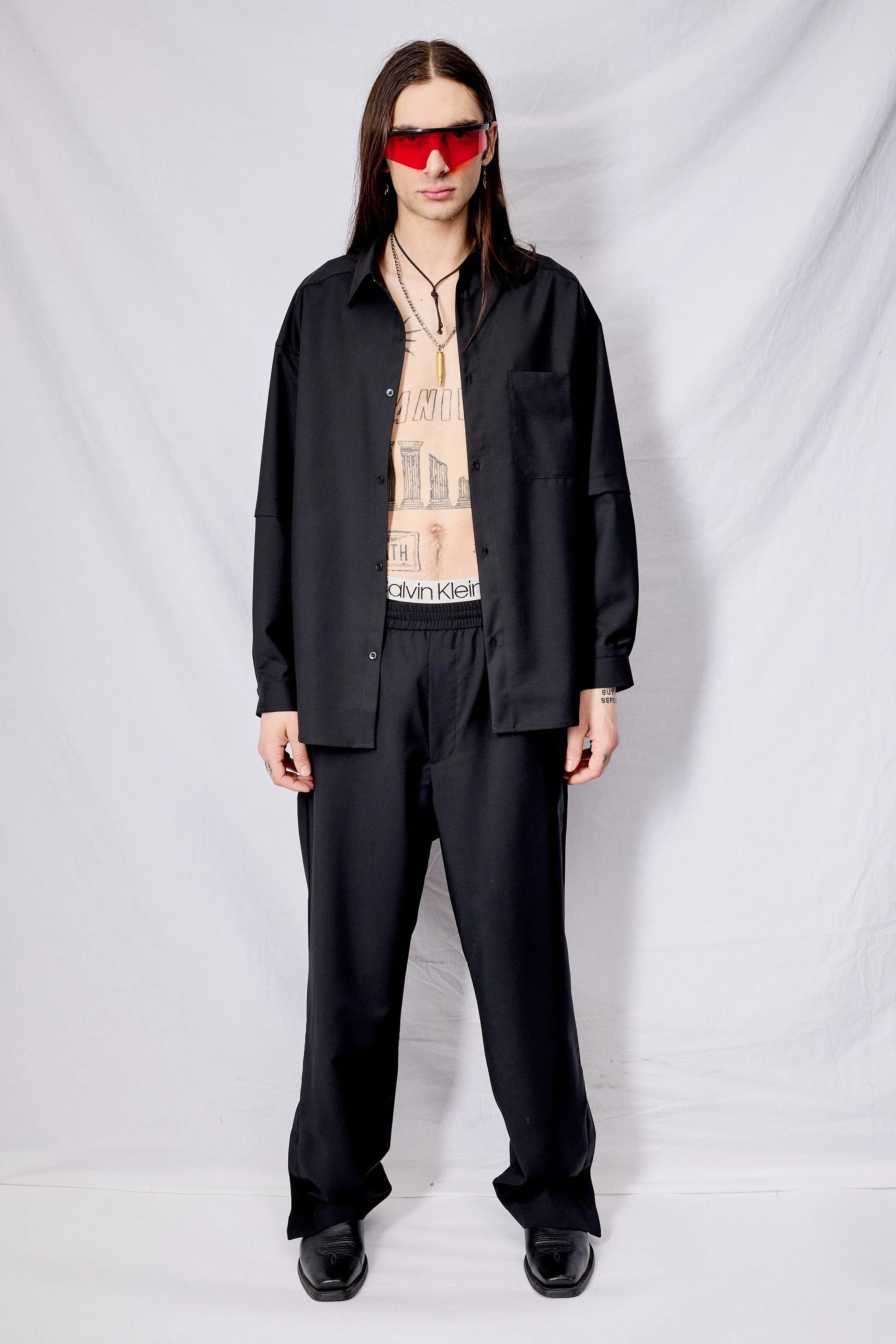 Black Layered Shirt