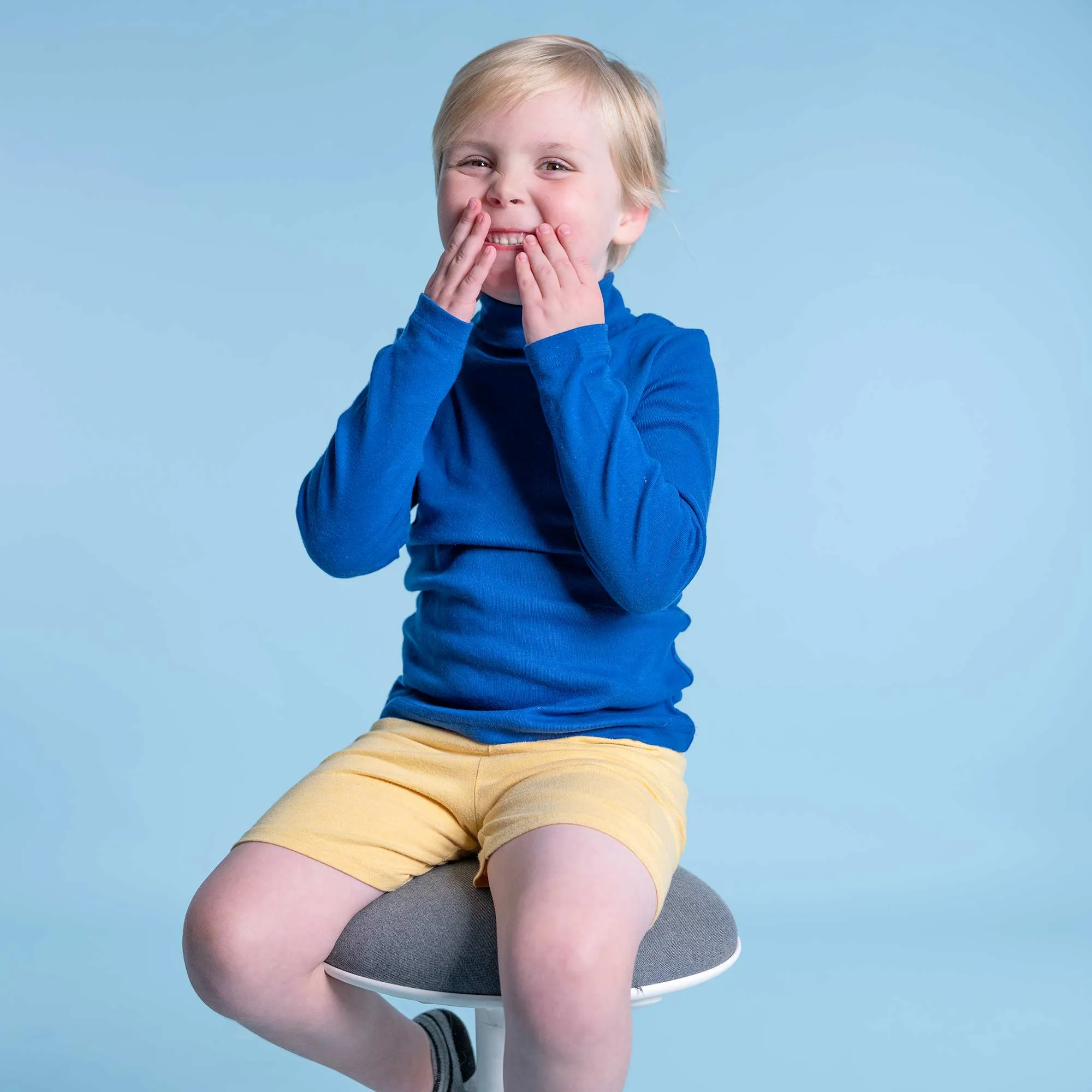 Children’s 100% Organic Cotton Turtleneck Sweater (Unisex, Hypoallergenic, Breathable)
