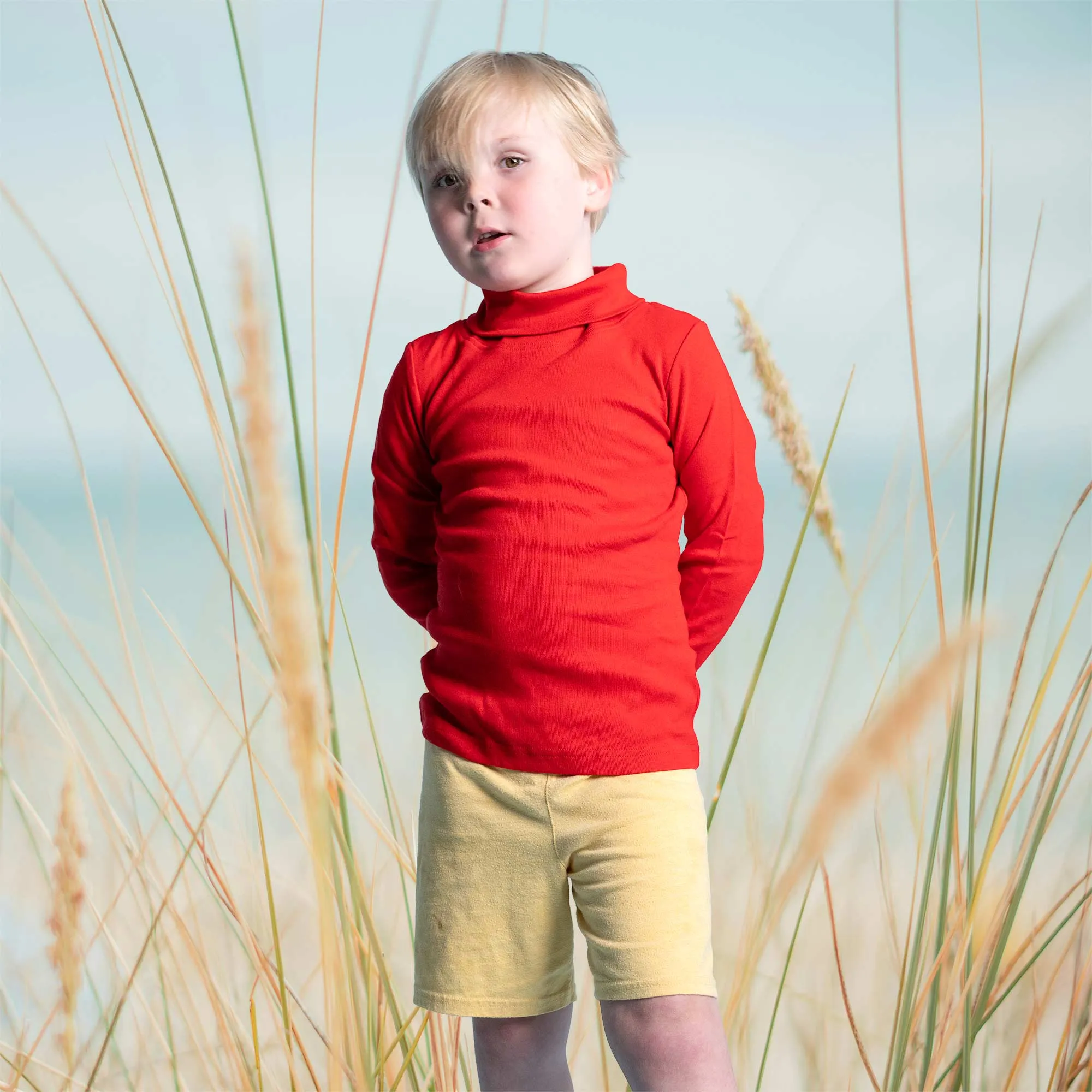 Children’s 100% Organic Cotton Turtleneck Sweater (Unisex, Hypoallergenic, Breathable)