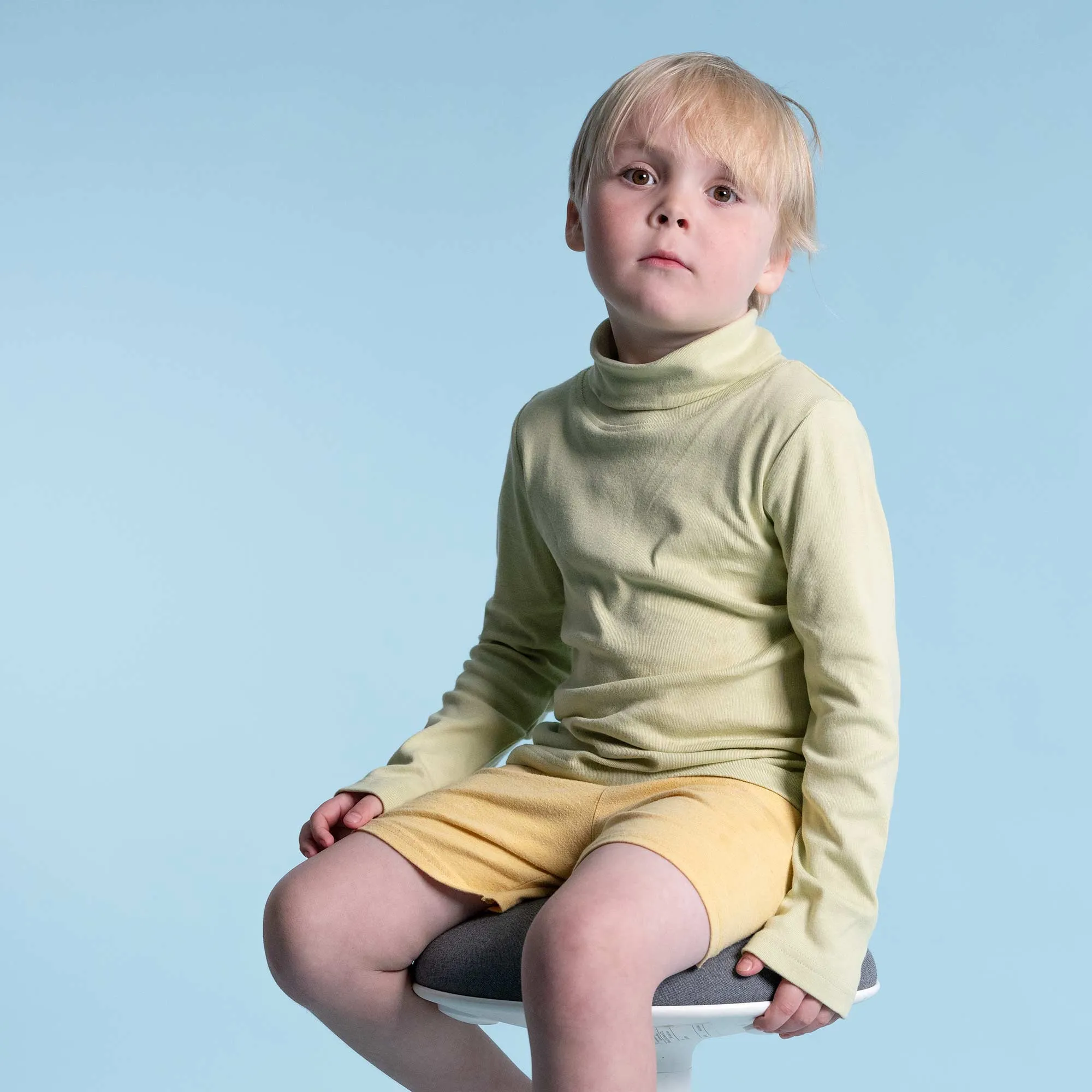 Children’s 100% Organic Cotton Turtleneck Sweater (Unisex, Hypoallergenic, Breathable)