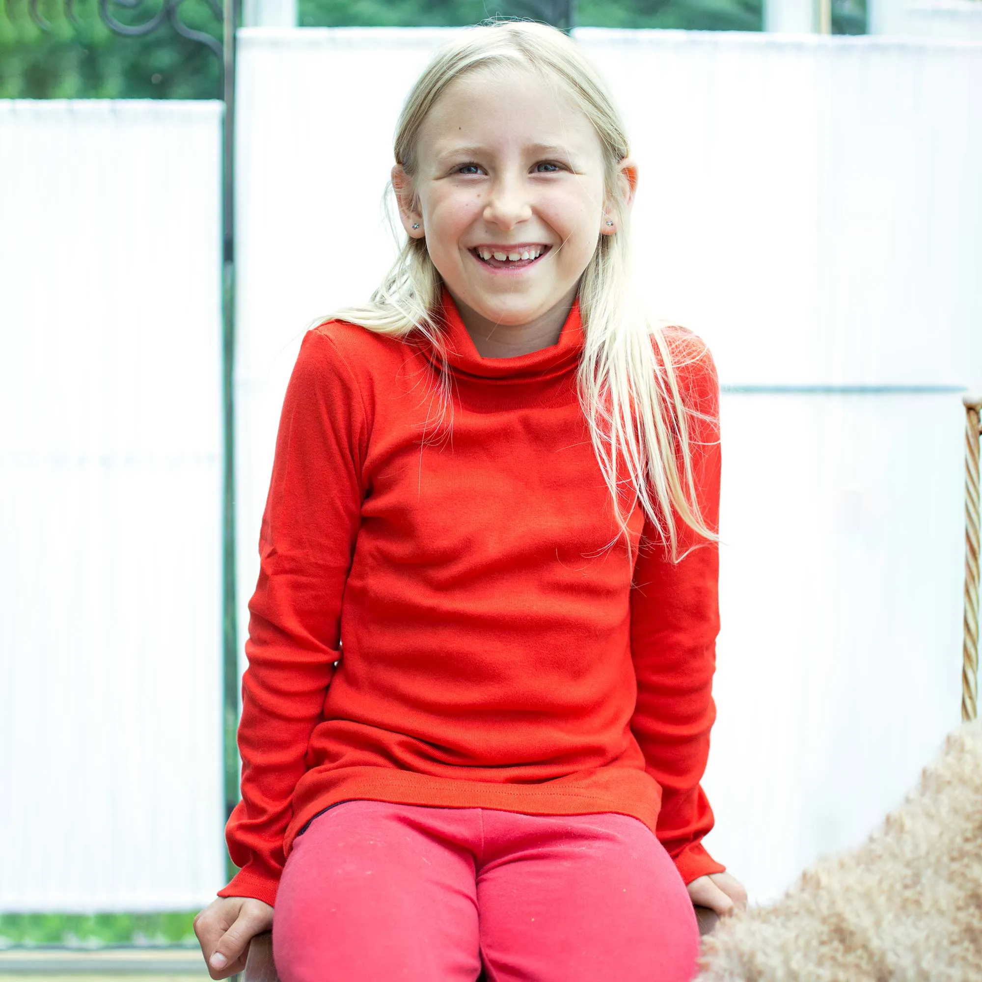 Children’s 100% Organic Cotton Turtleneck Sweater (Unisex, Hypoallergenic, Breathable)