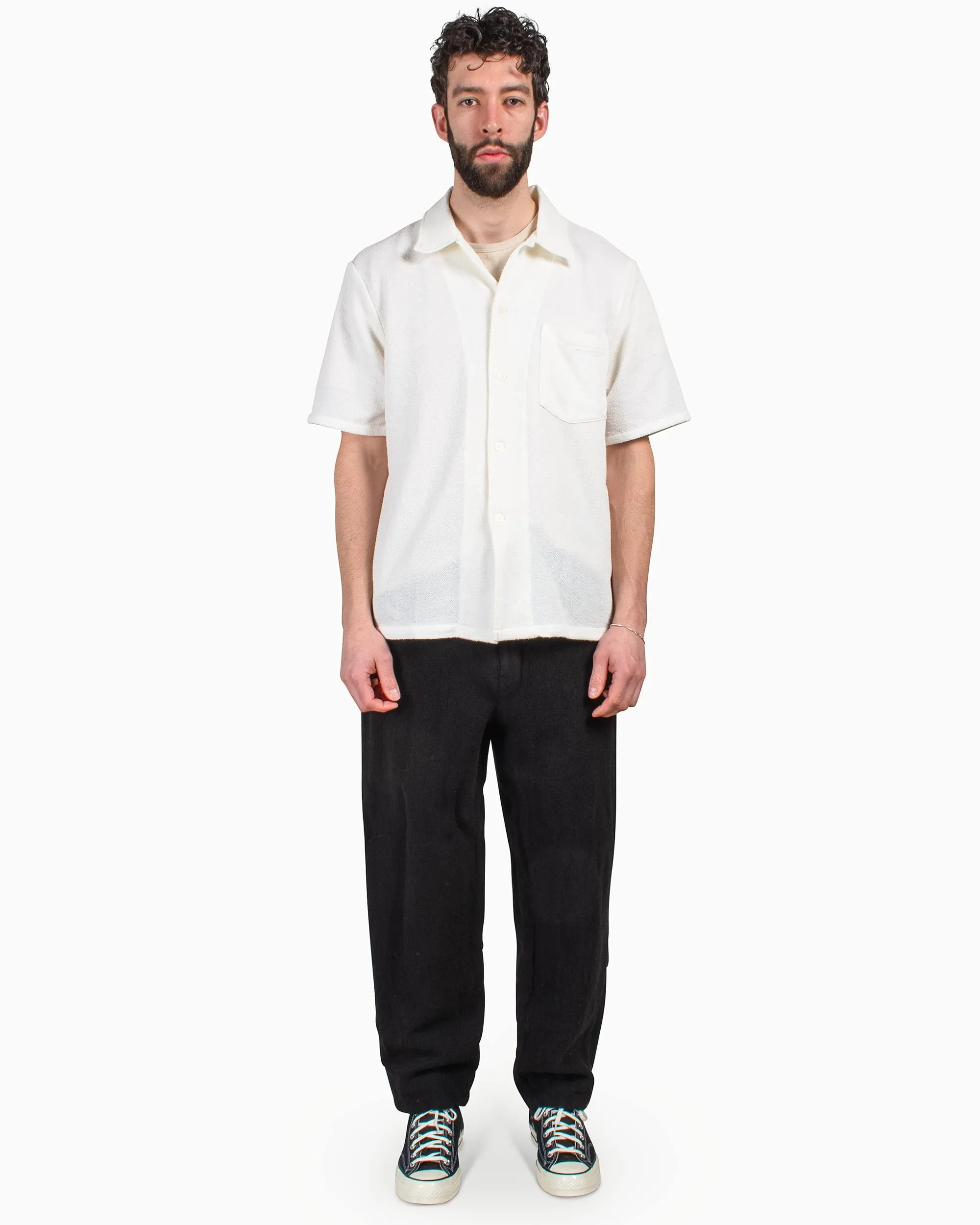 Comme des Garçons SHIRT Boiled Wool Pants Black