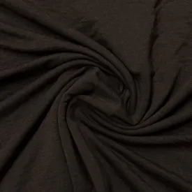 Dark Coffee Bamboo Stretch Fleece Fabric