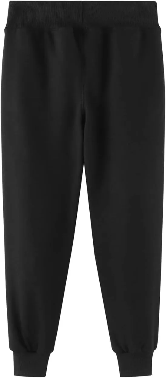 DILBYKE Boys Active Pants Fleece Jogger Sweatpants with Pockets, Thick Kids Bottom Trousers