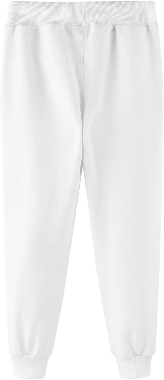 DILBYKE Boys Active Pants Fleece Jogger Sweatpants with Pockets, Thick Kids Bottom Trousers