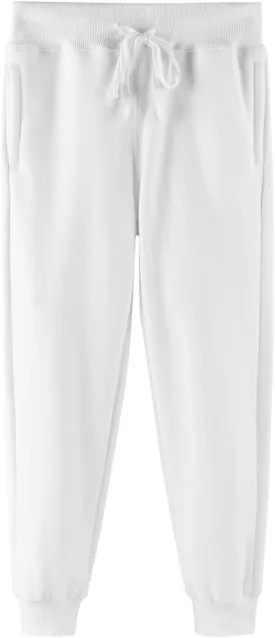 DILBYKE Boys Active Pants Fleece Jogger Sweatpants with Pockets, Thick Kids Bottom Trousers