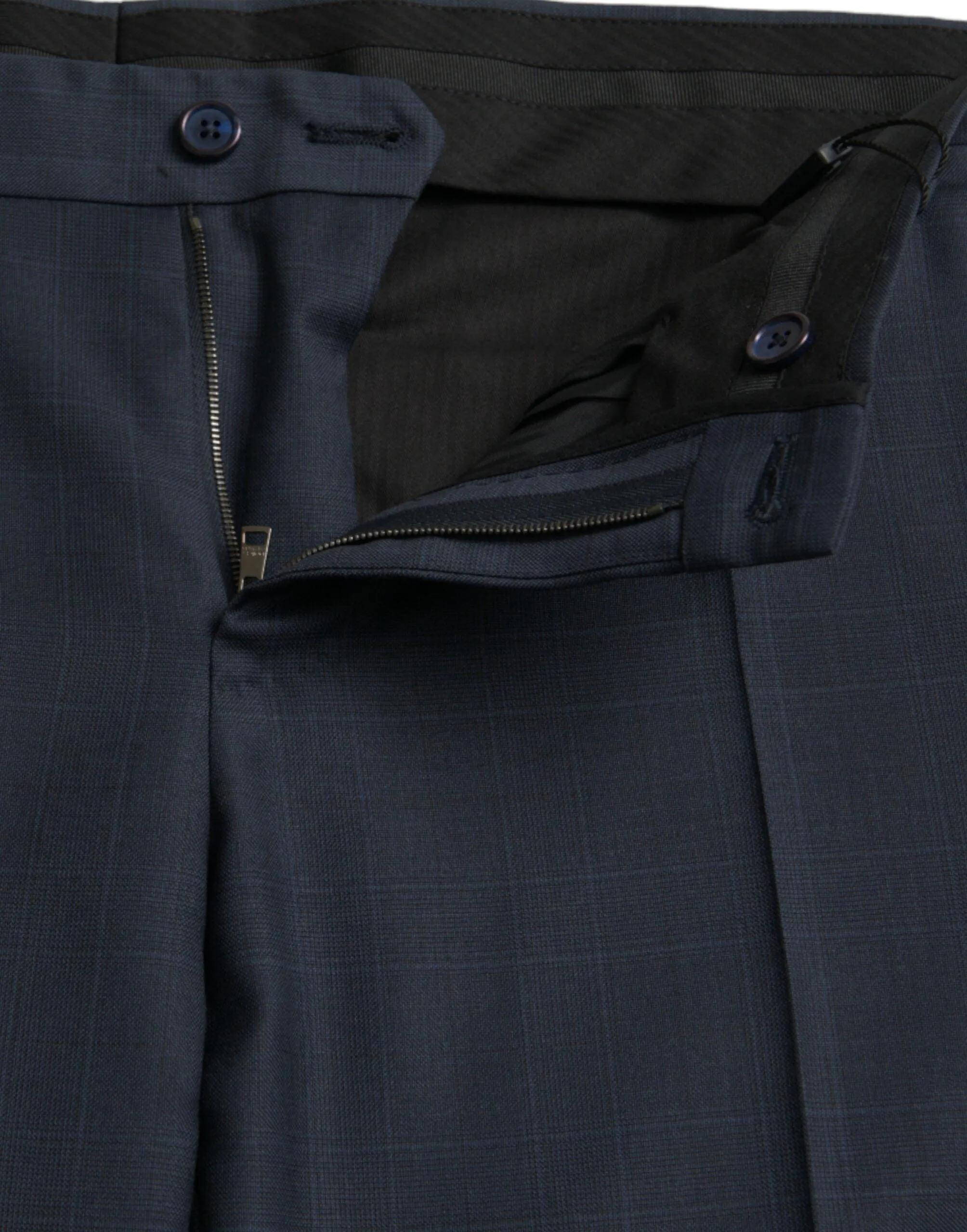 Dolce & Gabbana Blue Wool Skinny Pants