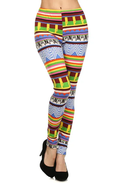 Fleece Printed Leggings