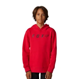 Fox Racing  Youth Absolute Pullover Fleece Hoodie Lightweight Comfort Flame Red