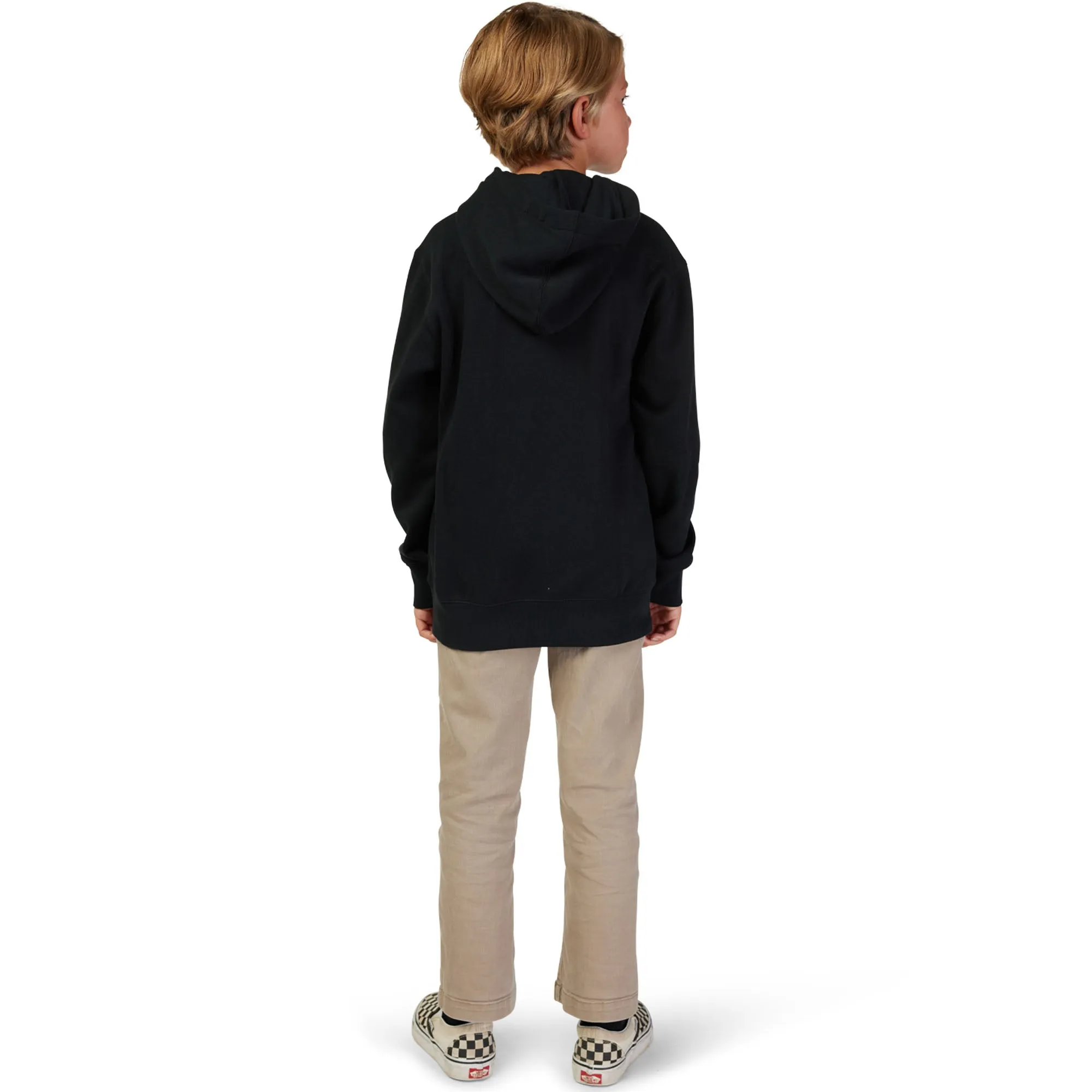 Fox Racing  Youth Atlas Fleece Pullover Hoodie Sweatshirt Lightweight Warm Black