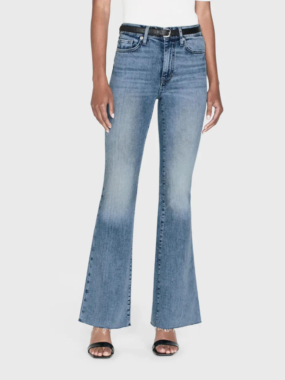 FRAME-Le Easy Flare Raw Fray Whimsy