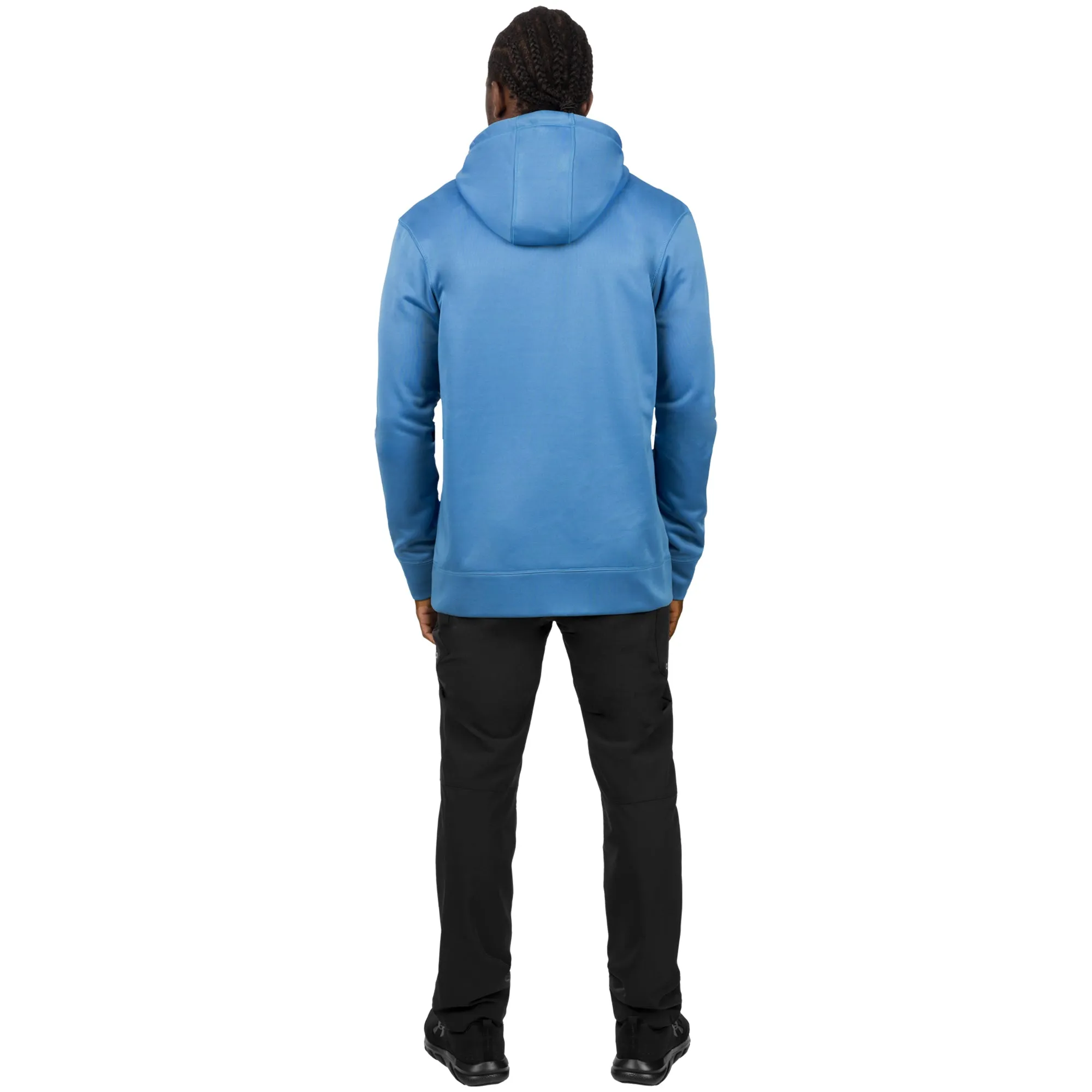 FXR  Podium Tech Pullover Hoodie Water Resistant Zipped Pouch Tranquil Blue Black