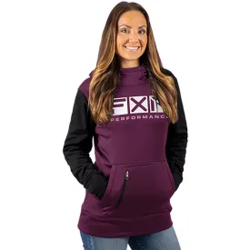 FXR Womens Helium Tech PO Hoodie Sweatshirt Wine/White Purple