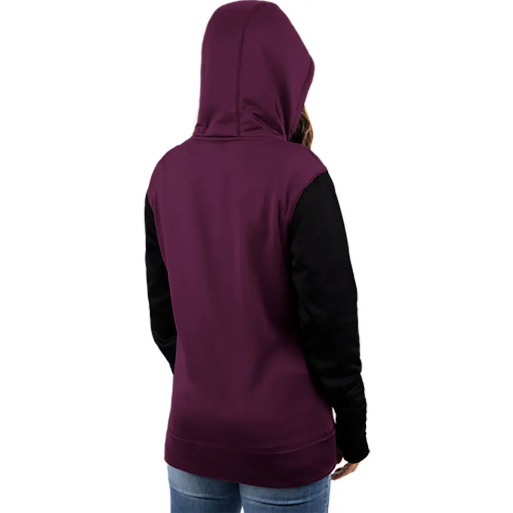 FXR Womens Helium Tech PO Hoodie Sweatshirt Wine/White Purple