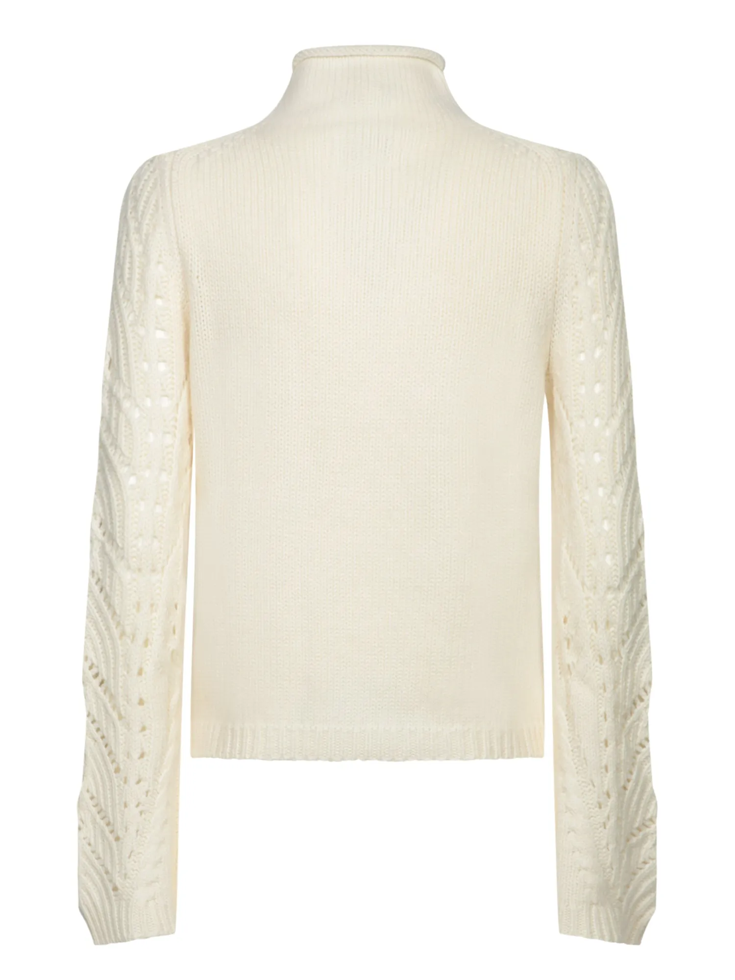 Gustavia Ivory Wool and Cashmere Sweater