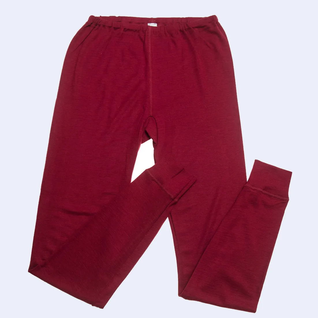 HOCOSA Organic Wool/Silk Long-Underwear Pants for Men or Women, Colors