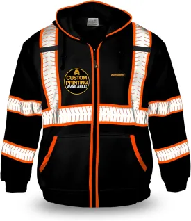 KwikSafety - Charlotte, NC - Men's Fleece Safety Hoodie | PPE Hi Vis Reflective Work Jackets