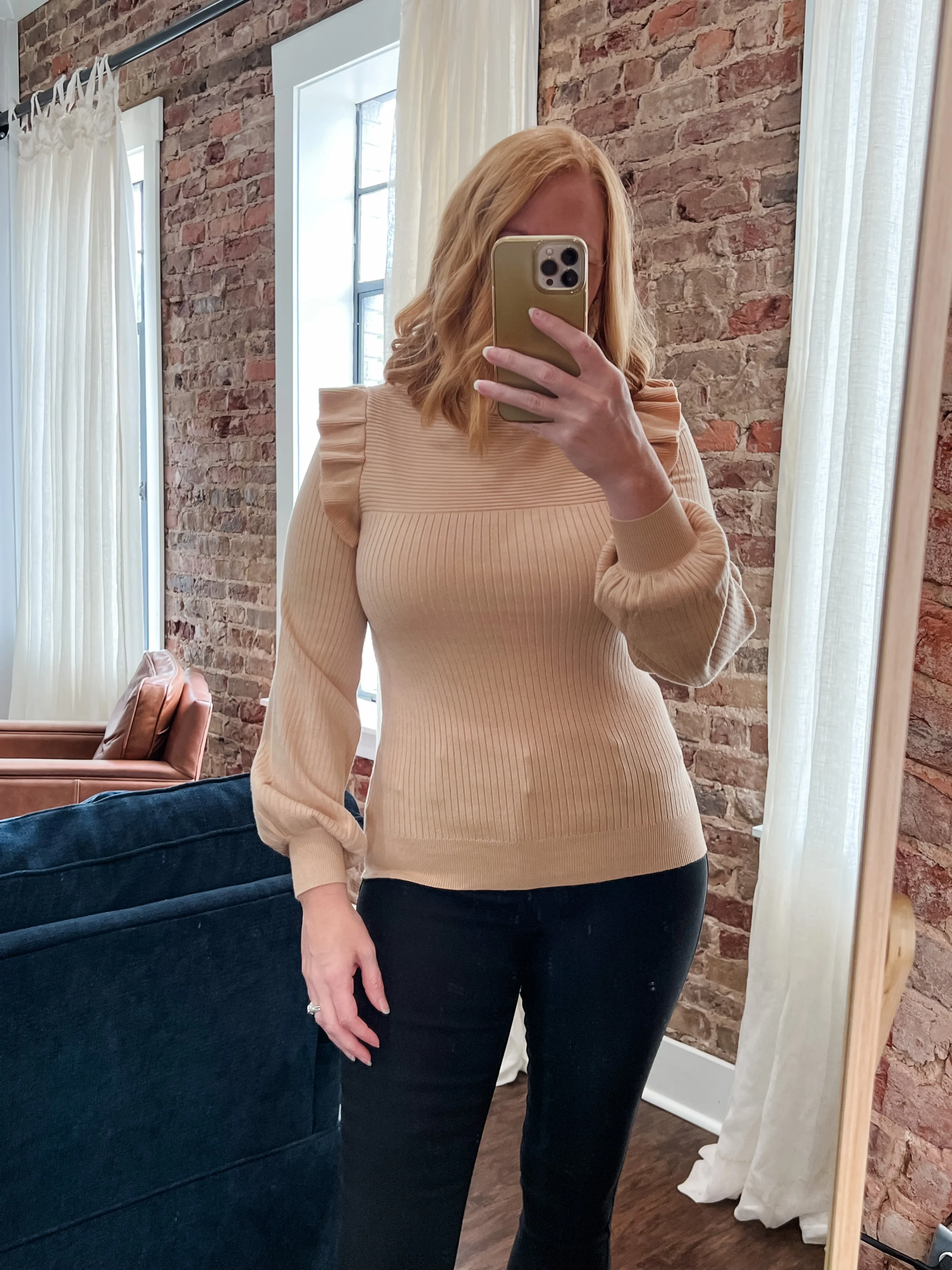 Leveling Up Turtleneck Sweater - Sand
