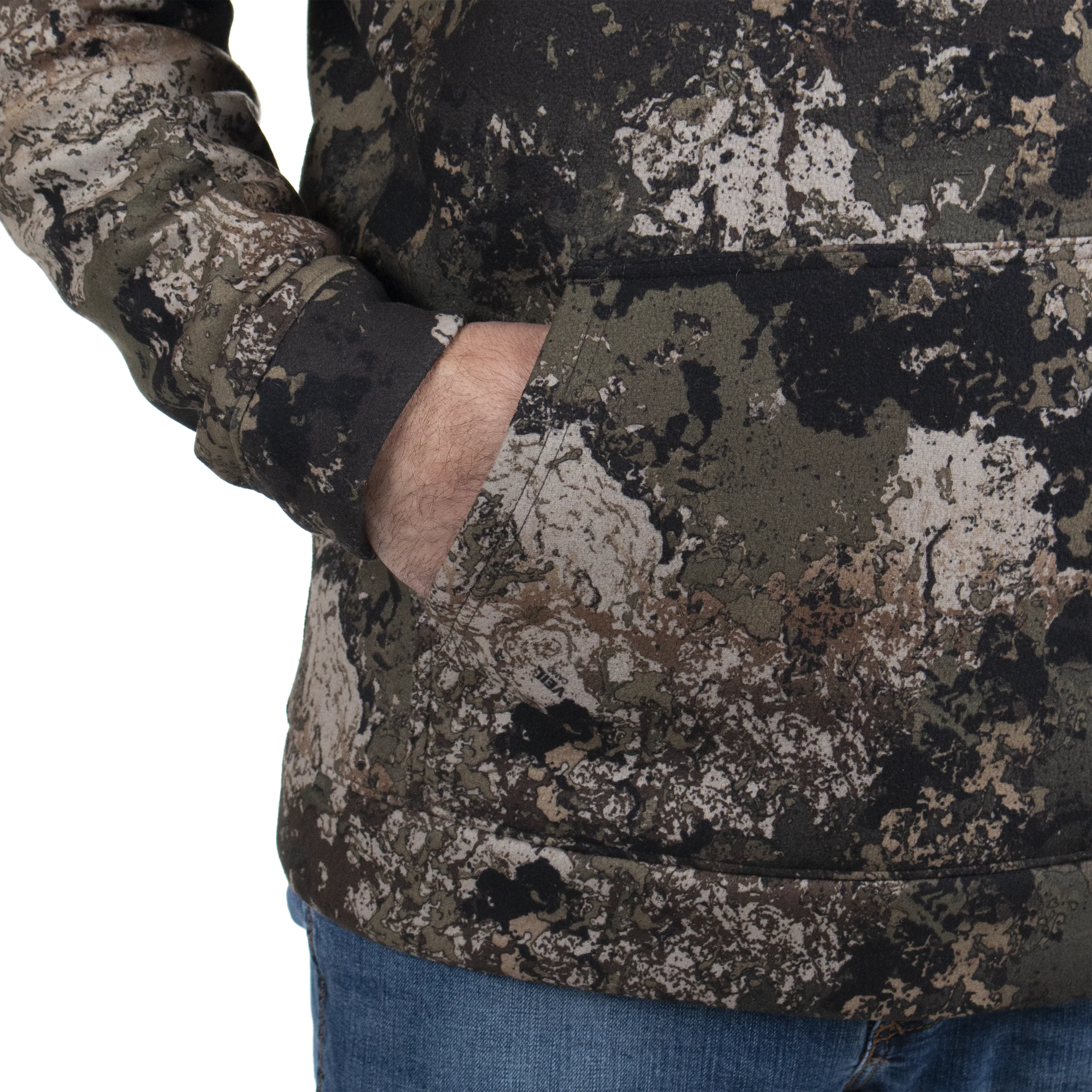 Men's Bow String Sherpa Hoodie - Veil