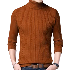 Men's Casual Knitted Turtleneck Sweater