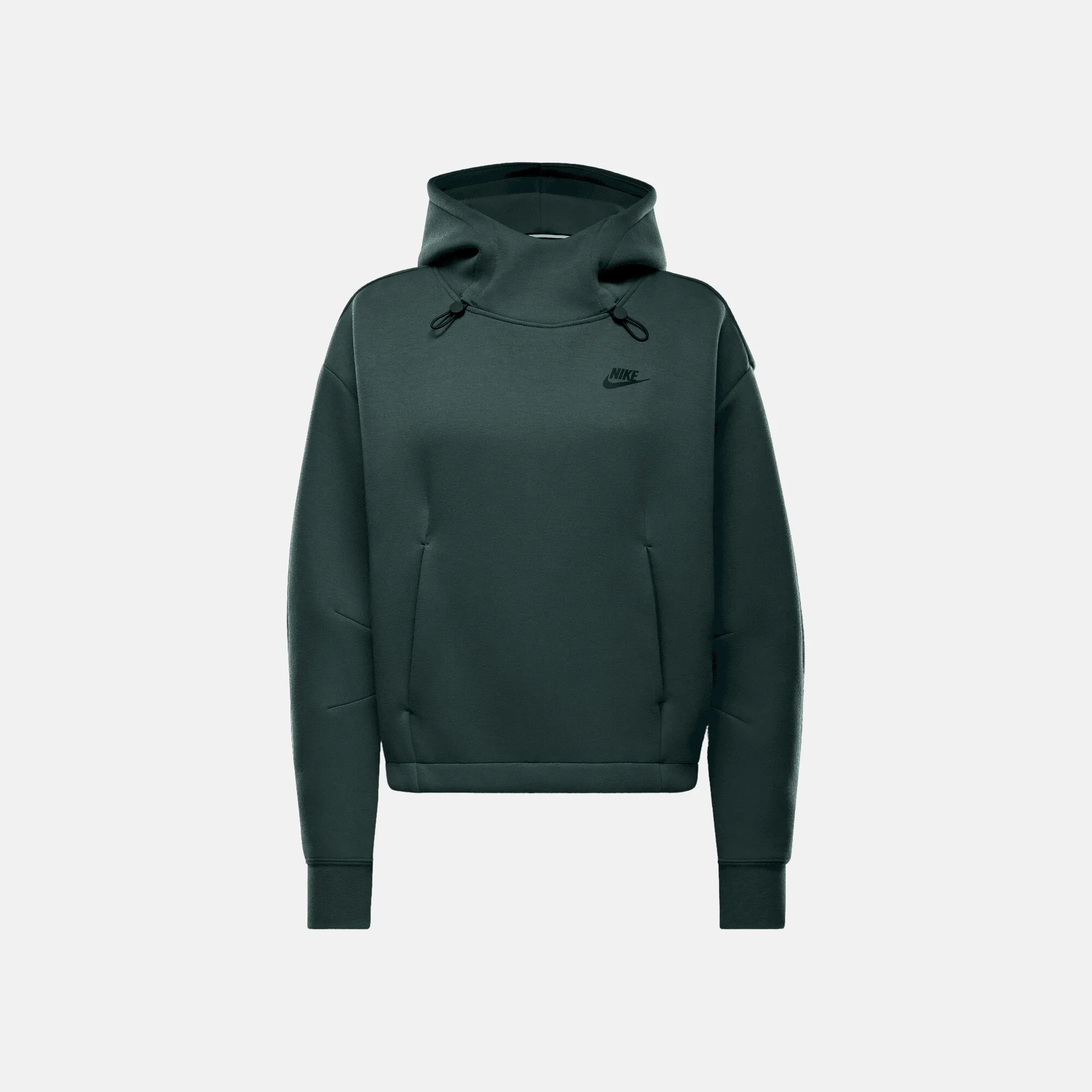 Nike Women's Sportswear Tech Fleece Oversized Green Hoodie
