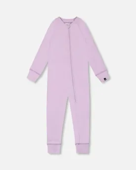 One Piece Thermal Underwear Lilac
