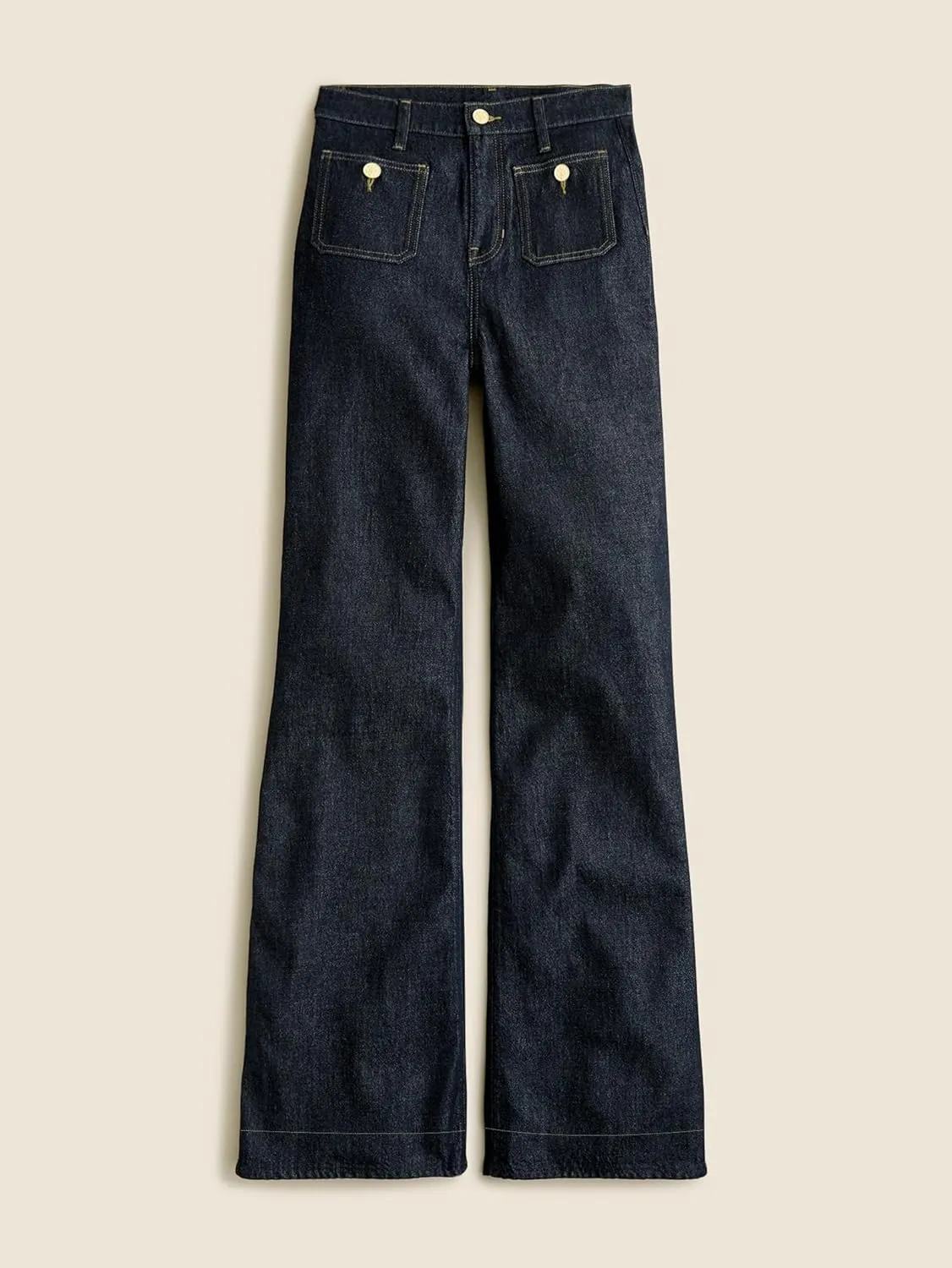 Oprah's Favorite Jeans Baggy Jeans High Waisted Wide Leg Straight Stretchy Denim Pants with Patch Pockets