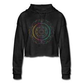 Rainbow Mandala Cropped Hoodie