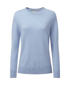 Rose Merino Jumper - Cool Blue