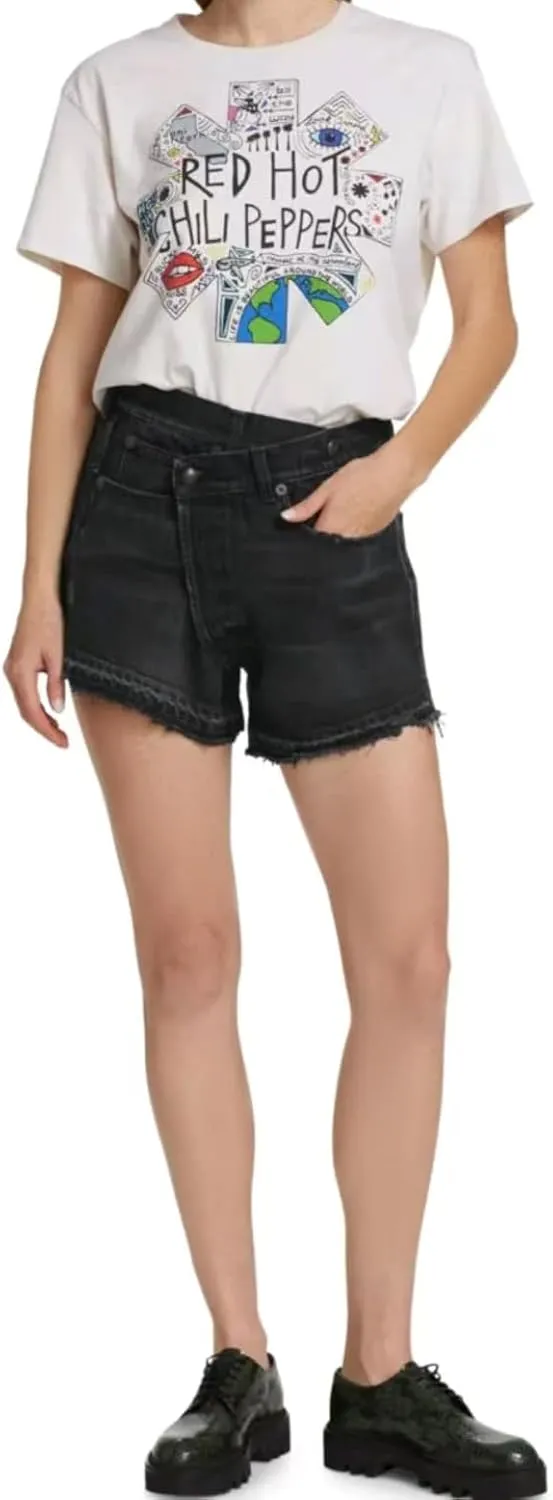 SperLucky Jeans for Women High Waisted Stretchy Short Jeans Loose Leg Denim Short Pants