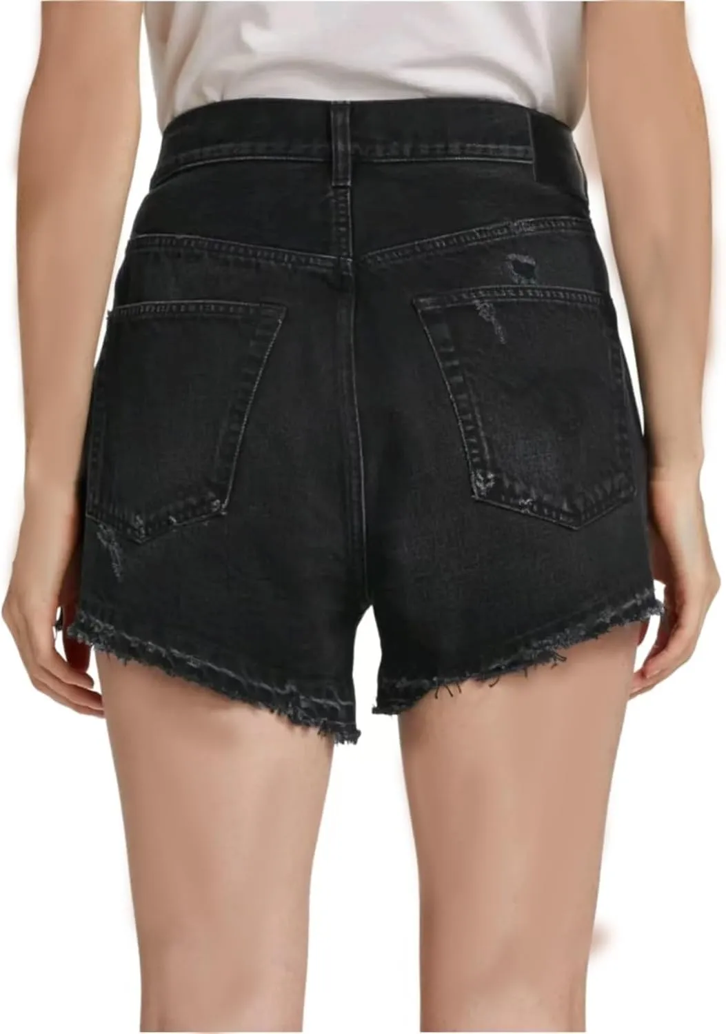 SperLucky Jeans for Women High Waisted Stretchy Short Jeans Loose Leg Denim Short Pants