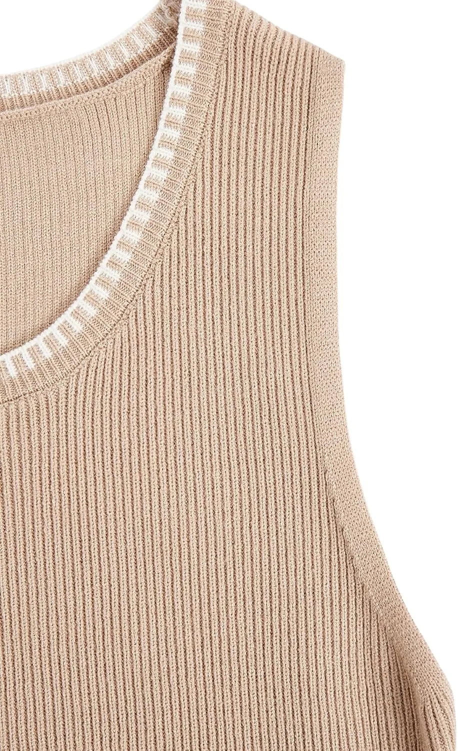 Verdusa Women's Sweater Dress Sleeveless Wedding Guest Fall Knit Tank Bodycon Mini Dresses
