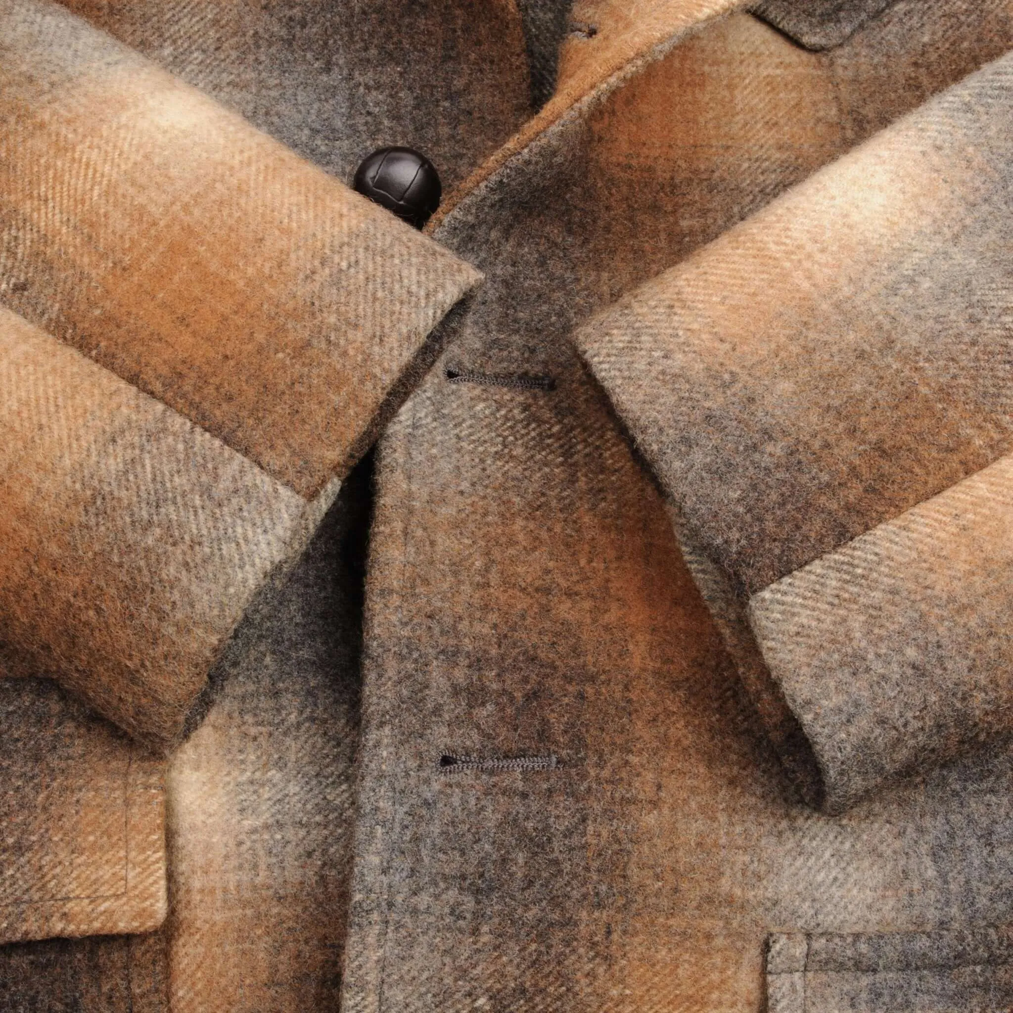 VINTAGE PENDLETON WESTERN WEAR CHECK COAT JACKET 1970S SIZE 42 MADE IN USA
