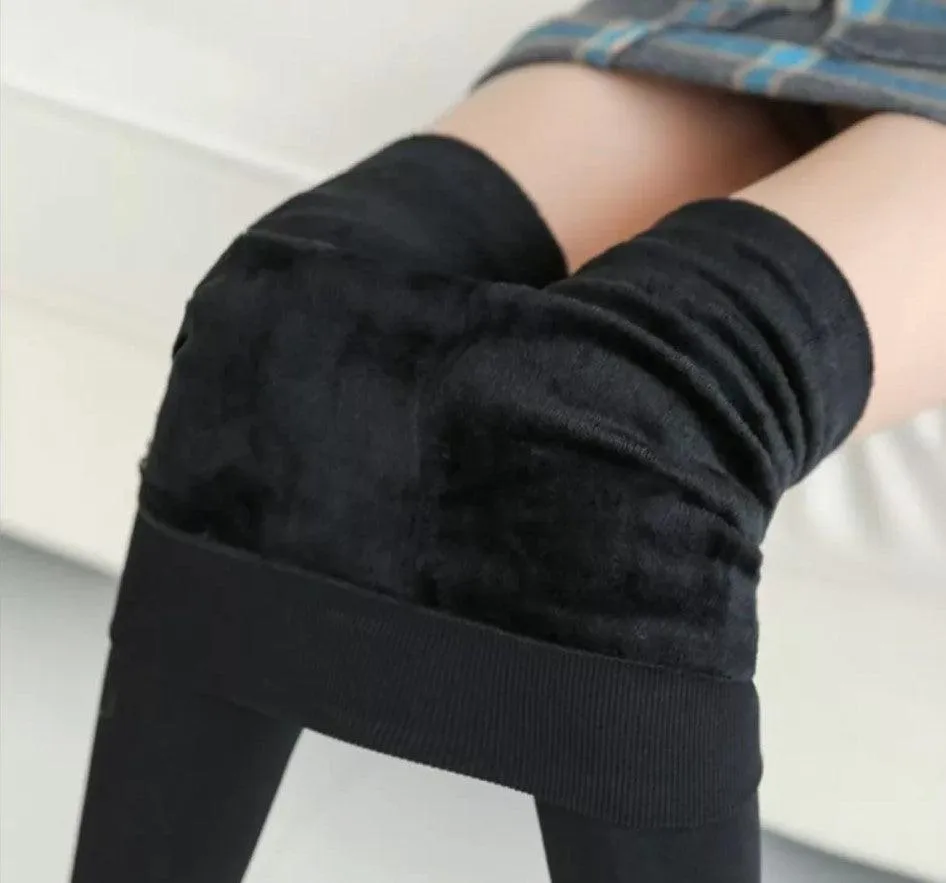 Women‚Äôs Fleece Leggings High Waist Stretchy Warm Leggings One Size (fits Small-Large)