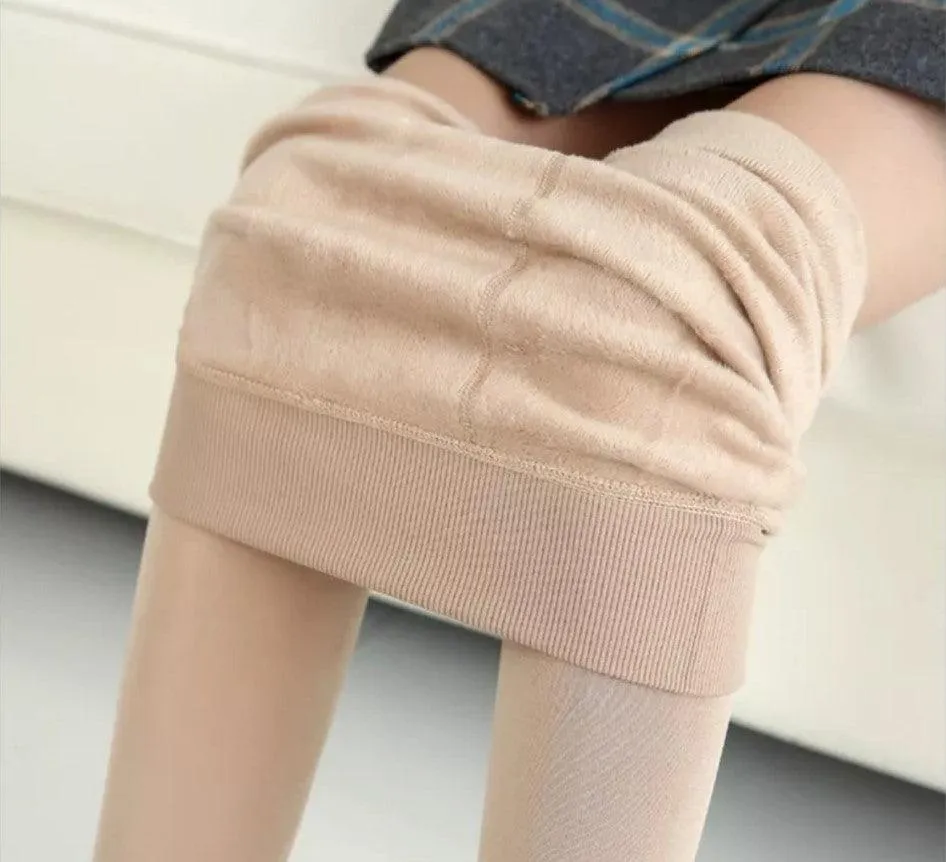 Women‚Äôs Fleece Leggings High Waist Stretchy Warm Leggings One Size (fits Small-Large)