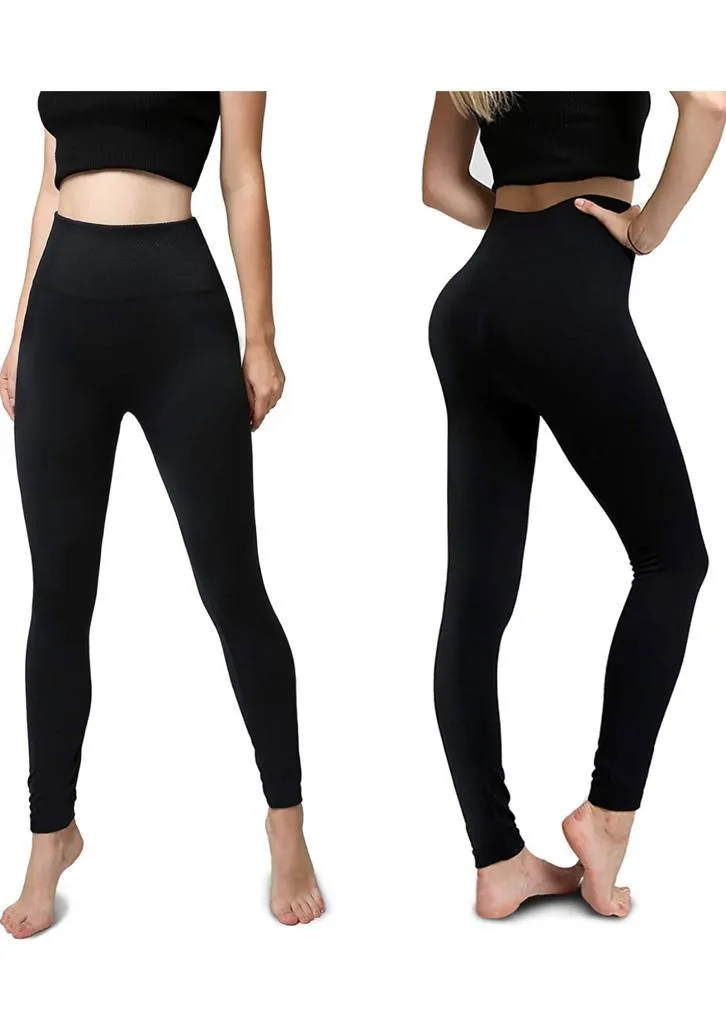 Women‚Äôs Fleece Leggings High Waist Stretchy Warm Leggings One Size (fits Small-Large)