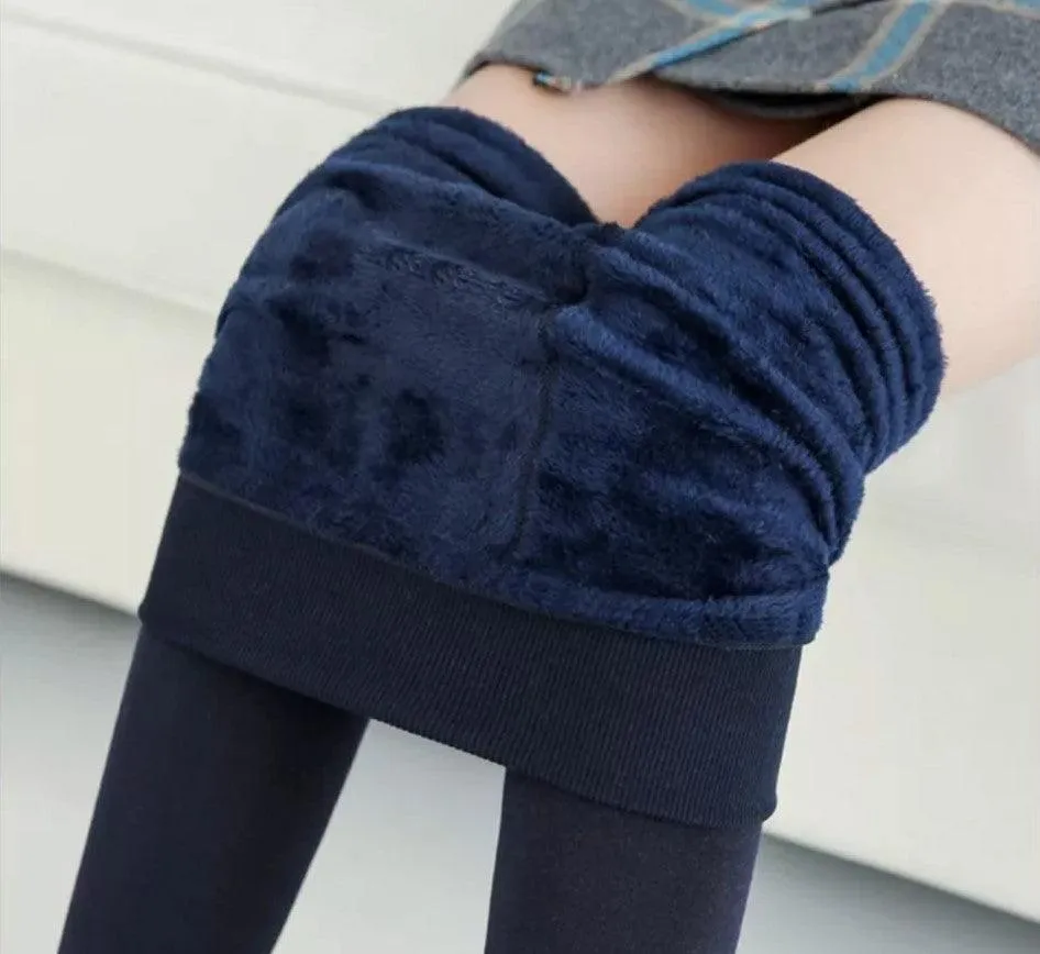 Women‚Äôs Fleece Leggings High Waist Stretchy Warm Leggings One Size (fits Small-Large)