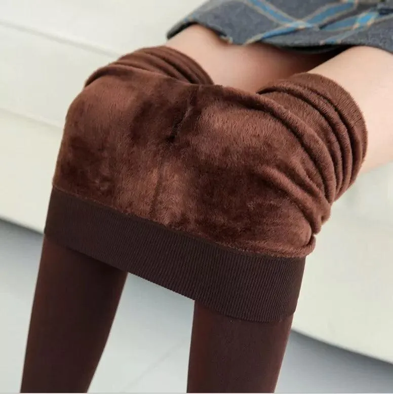 Women‚Äôs Fleece Leggings High Waist Stretchy Warm Leggings One Size (fits Small-Large)