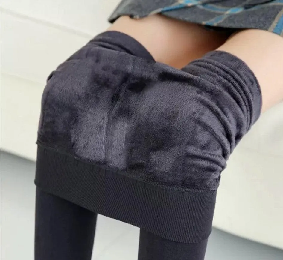 Women‚Äôs Fleece Leggings High Waist Stretchy Warm Leggings One Size (fits Small-Large)