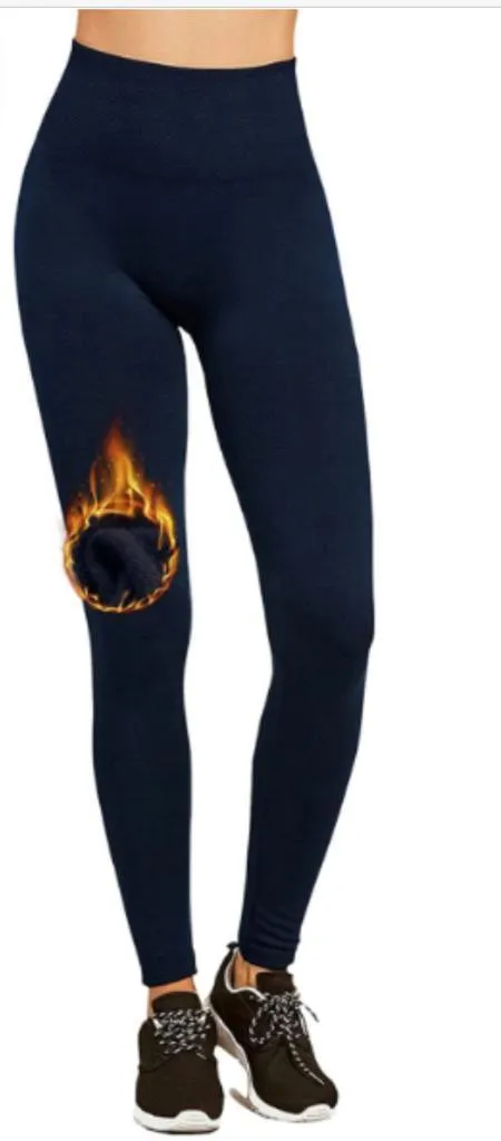 Women‚Äôs Fleece Leggings High Waist Stretchy Warm Leggings One Size (fits Small-Large)
