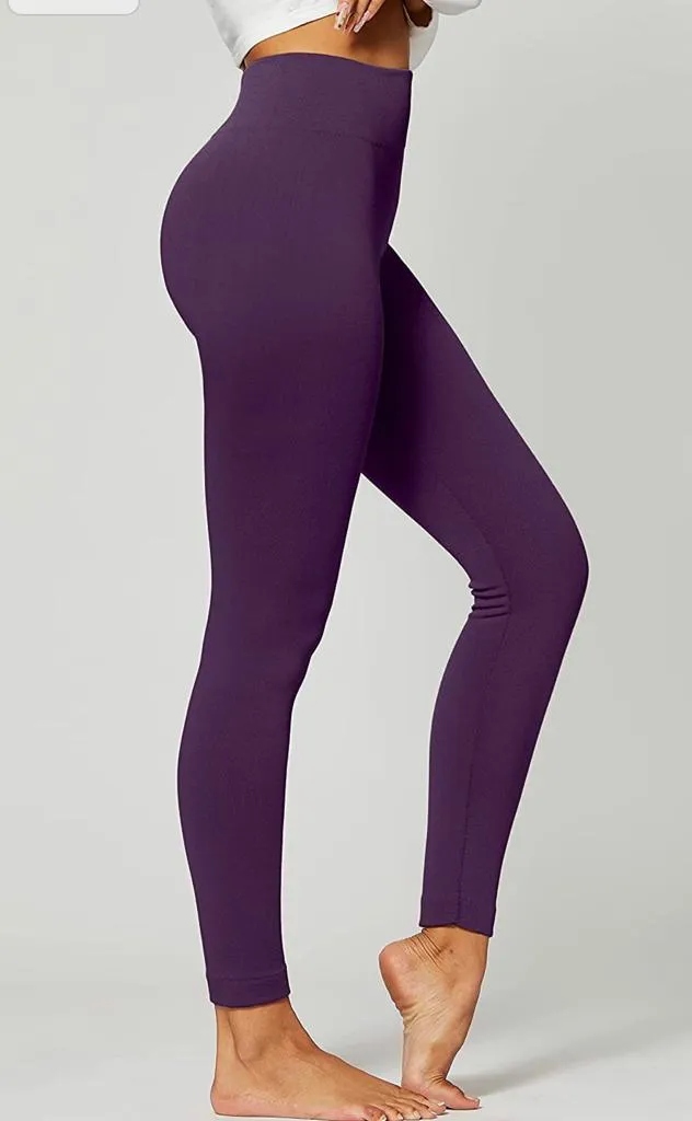 Women‚Äôs Fleece Leggings High Waist Stretchy Warm Leggings One Size (fits Small-Large)